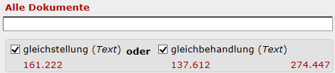 Abbildung: Rechercheergebnis 'ODER'