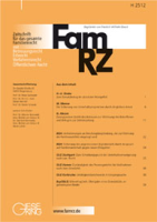 Zeitschrift für das gesamte Familienrecht (FamRZ)