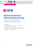 Höchstrichterliche Finanzrechtsprechung (HFR)