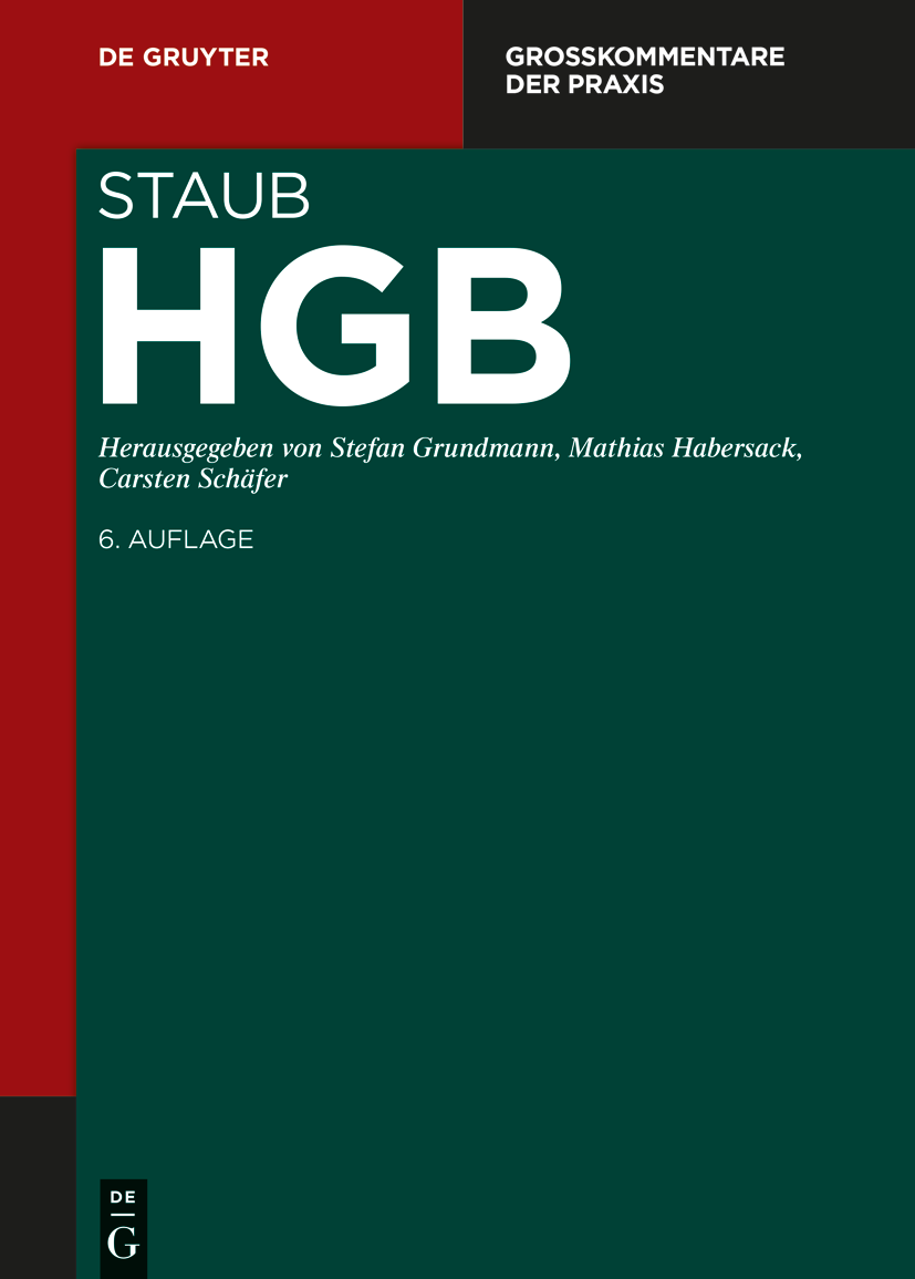 Abbildung: Staub, Handelsgesetzbuch (HGB) - Band 12/1