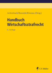 Abbildung: Handbuch Wirtschaftsstrafrecht