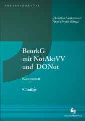 Abbildung: BeurkG mit NotAktVV und DONot