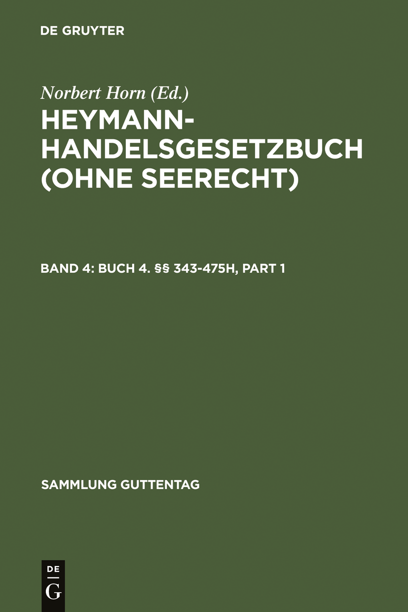 Abbildung: Handelsgesetzbuch (HGB) - Band 4 