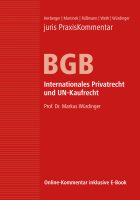 Abbildung: juris PraxisKommentar BGB Band 6 - Internationales Privatrecht und UN-Kaufrecht