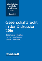 Abbildung: Gesellschaftsrecht in der Diskussion 2016