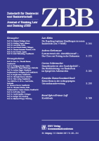 Zeitschrift für Bankrecht und Bankwirtschaft (ZBB)