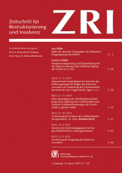 Abbildung: Zeitschrift für Restrukturierung und Insolvenz (ZRI)